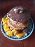 Pancakes de avena con mango