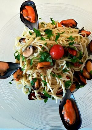 Foto principal de Espaguetis con mejillones