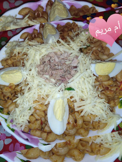صورة لوصفة معكرونة بالتونة
