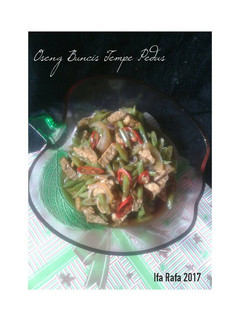 Foto resep Oseng Buncis Tempe Pedas