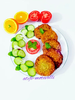 عکسی از دستور کوکو بلغور گندم