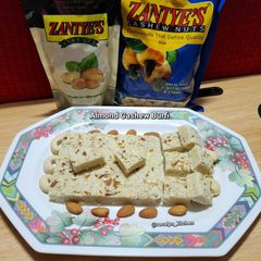 A picture of Almond Cashew Burfi.
