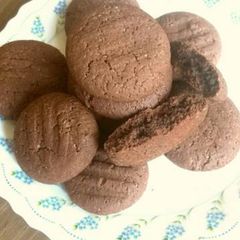 A picture of Eggless Chocolate cookies.