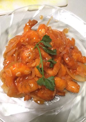 Foto resep Udang tepung asam manis