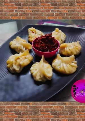 A picture of Veg momos.