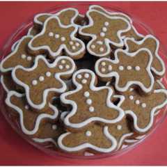A picture of Kue kering jahe coklat sehat.