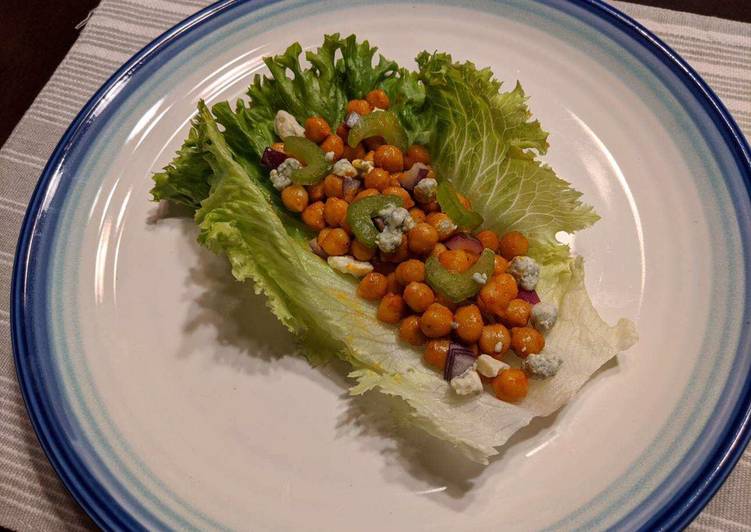 Simple Way to Make Super Quick Homemade Buffalo Chickpea Lettuce Wraps