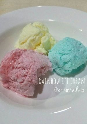 Foto resep Rainbow Ice Cream