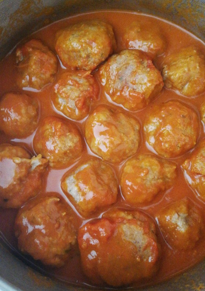 Una foto de Albóndigas en salsa de tomate casera