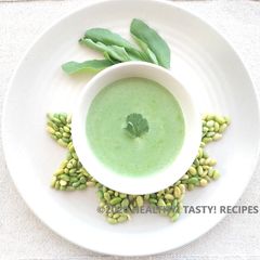 Green Soybean Creamy Soup A picture of Green Soybean Creamy Soup.