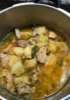Una foto de Patatas con atún