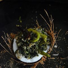 A picture of Amaranthus coconut stir fry.