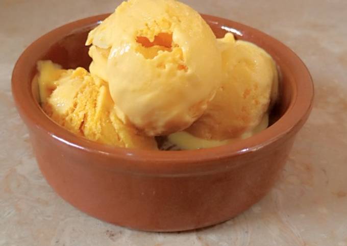 Step-by-Step Guide to Prepare Homemade Mango ice cream 😻