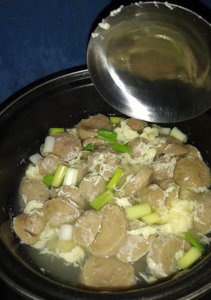 Foto resep 03. Sop Bakso telur serabut