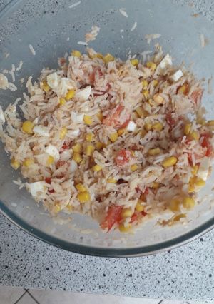 Une photo de Salade de riz au thon