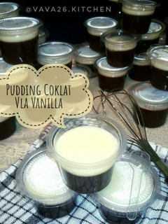 Foto resep Pudding Coklat Vla Vanilla