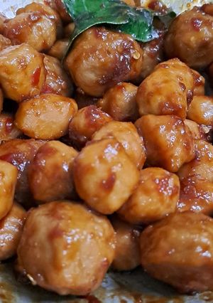 Foto resep Pentol pedas manis