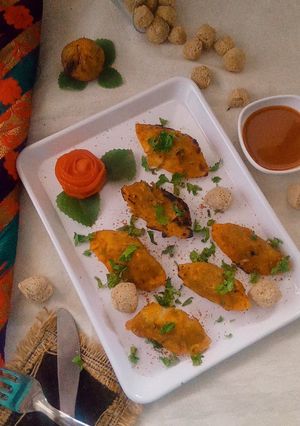 A picture of Tandoori Soya Momos.