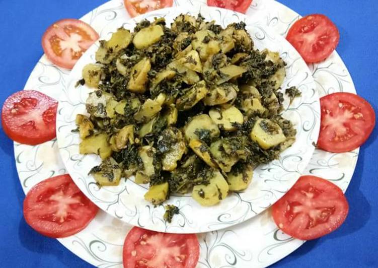 Aalu methi with dry spices