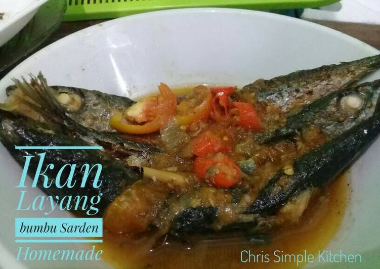 Bagaimana Menyiapkan Ikan Layang bumbu Sarden Homemade, Bisa Manjain Lidah