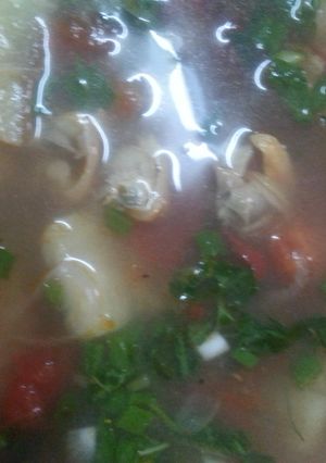 Hình của món Canh Ngao nấu chua.