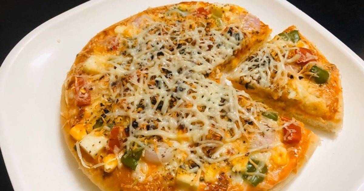 Mayonnaise Paneer Cheese Pizza Recipe by Ritu Agarwal Cookpad