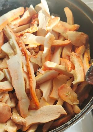 Tejszínes gévagomba recept fotója