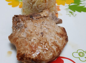 Una foto de Chuleta de cerdo al sartén