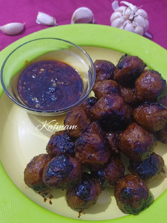 Foto resep Bakso bakar cocol sambal kecap