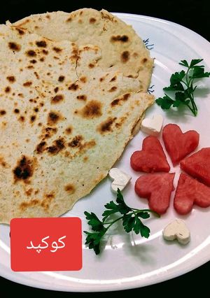 عکسی از دستور نون لواش خونگی بدون فر