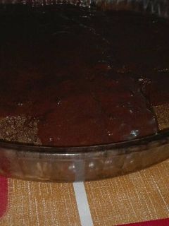 صورة لوصفة كيكة بصوص شكولاته 😍