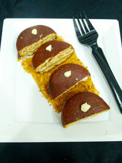 A picture of Cream whipped choco pie.