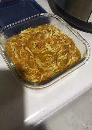 Una foto de Pollo desmechado
