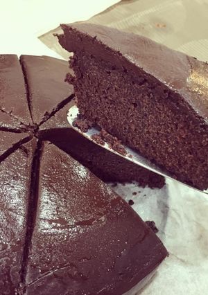 A picture of Jewish chocolate cake.