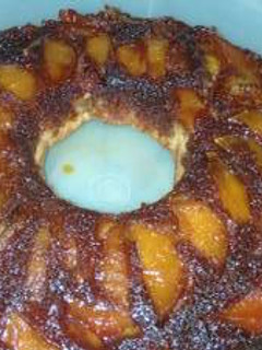 Una foto de Torta invertida de manzana