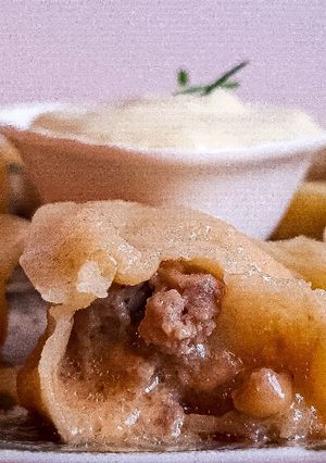 Foto di Cheeseburger dumplings
