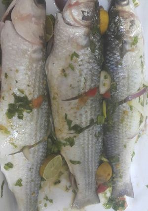 صورة لوصفة صينيه سمك بورى