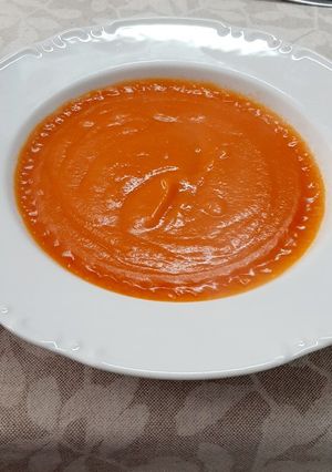 Una foto de Crema de zanahoria
