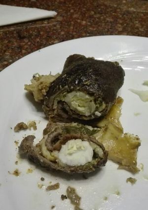 Una foto de Carne rellena con Huevo y Espinaca