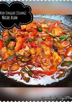 Foto resep Ikan Asin Tenggiri (Telang) Masak Asam