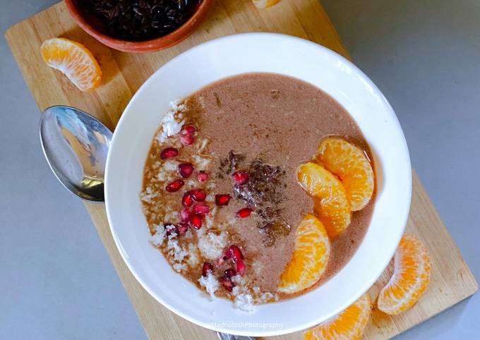 Simple Way to Make Award-winning Black Rice Orange Pudding