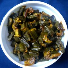 A picture of Lady finger bhindi.
