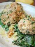 Köstliche Semmelknödel mit Mangold