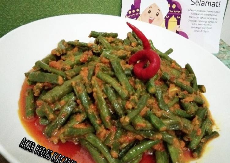 Acar pedas kacang panjang