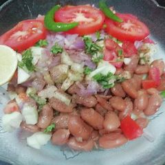 Rajma chaat A picture of Rajma chaat.