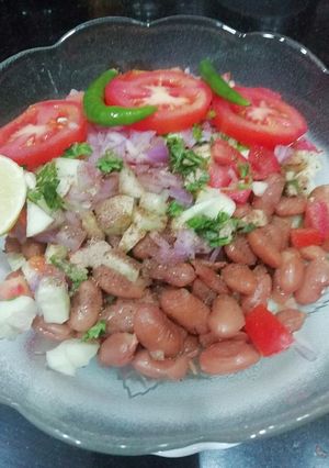 A picture of Rajma chaat.