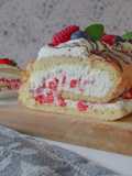 Einfache- Erdbeer- Roulade