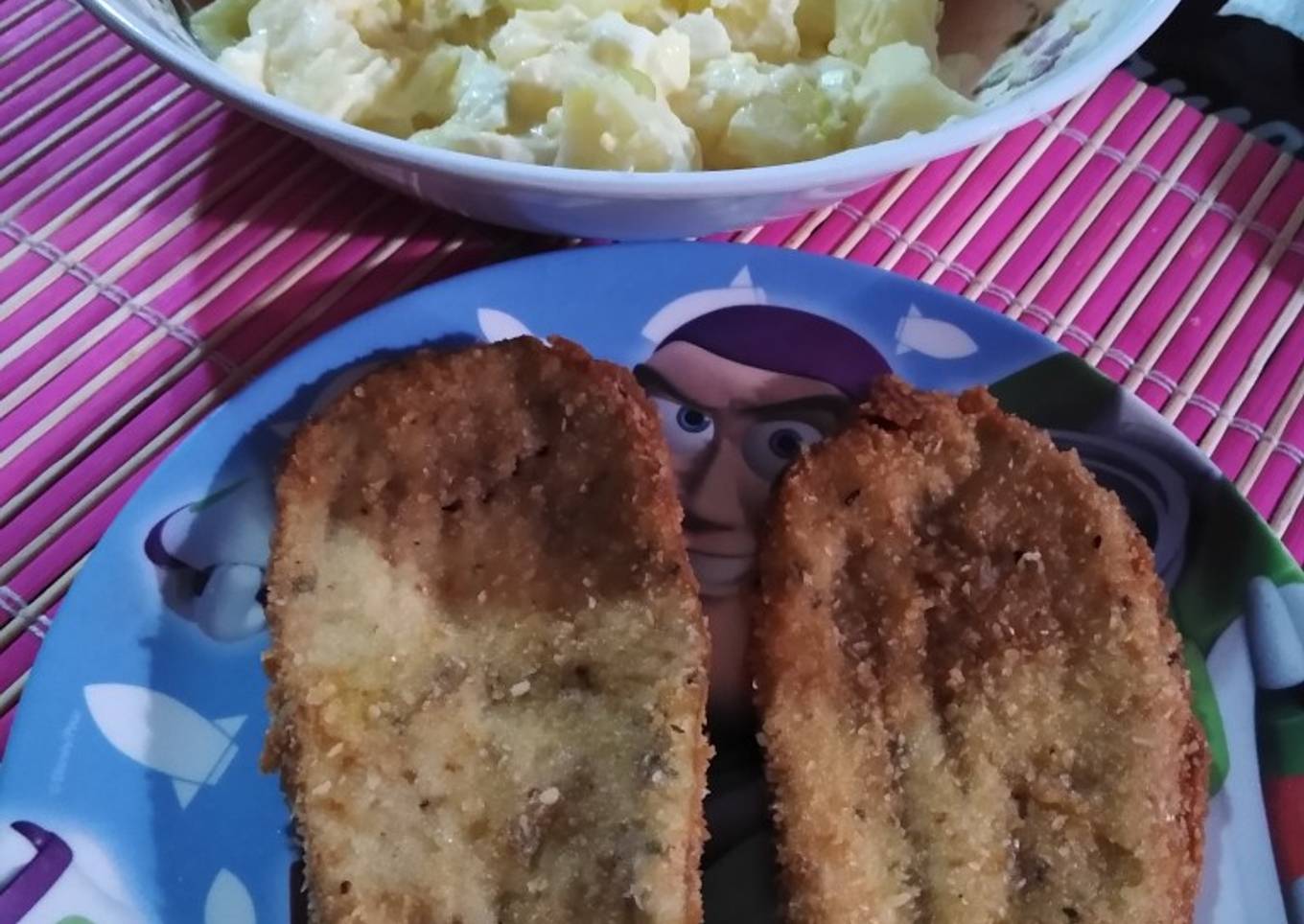 Berenjenas en milanesa. 🍆