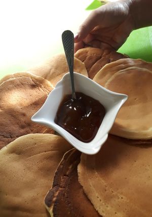 صورة لوصفة بان كيك خفيف 😋😋😋