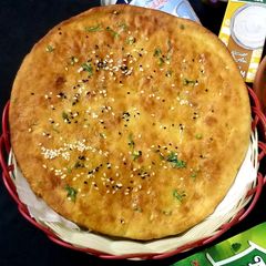 A picture of Homemade naan.